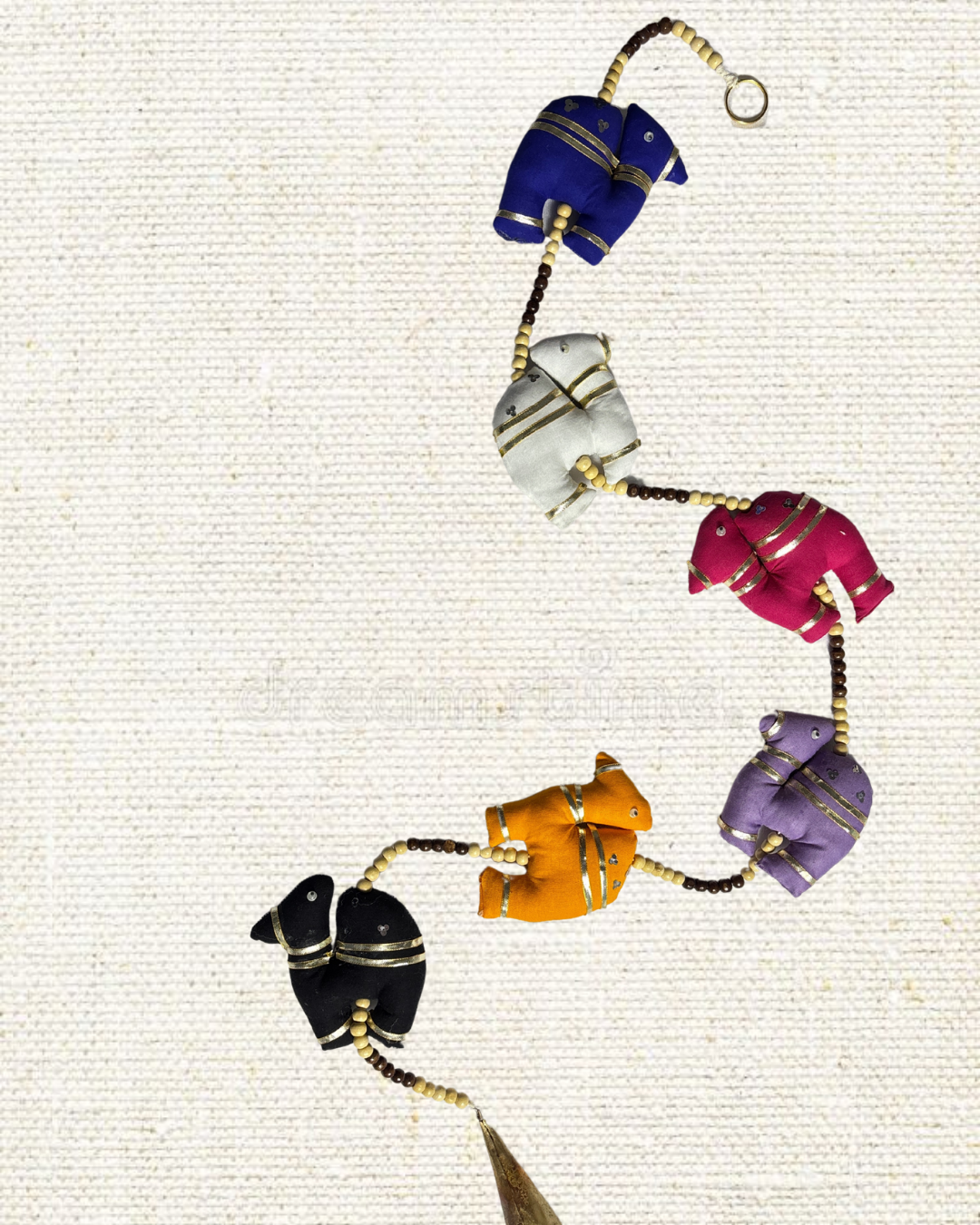 Fabric Prosperity Camel String with Bell (1 Pair)