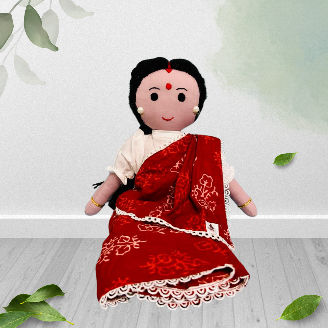 Radhika Behn- Gujarati Mumma Doll  (15 Inch)