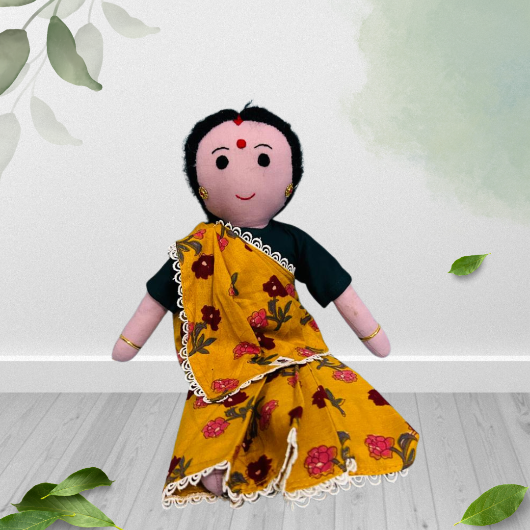 Radhika Behn- Gujarati Mumma Doll  (15 Inch)