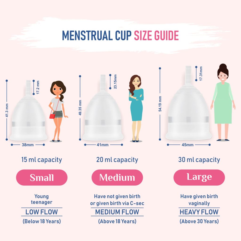 Merapad Menstrual Cups (Size- S/M/L)