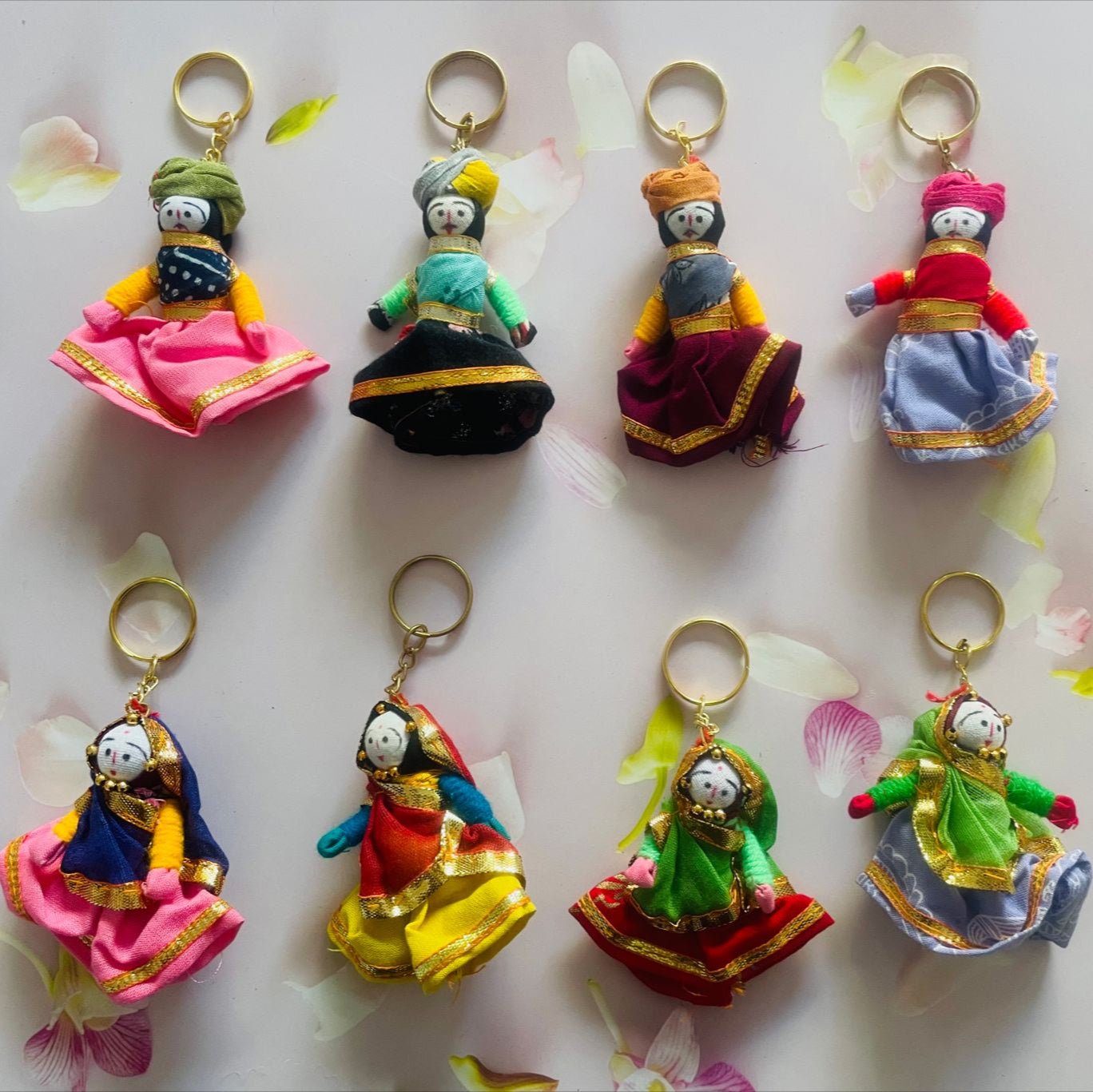 Puppet/Katputli  Key Rings ( 2 Pairs)