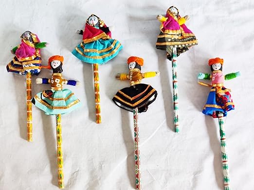 Handcrafted Katputli/Puppet  Pencils (Pack of 2) - Upcycled