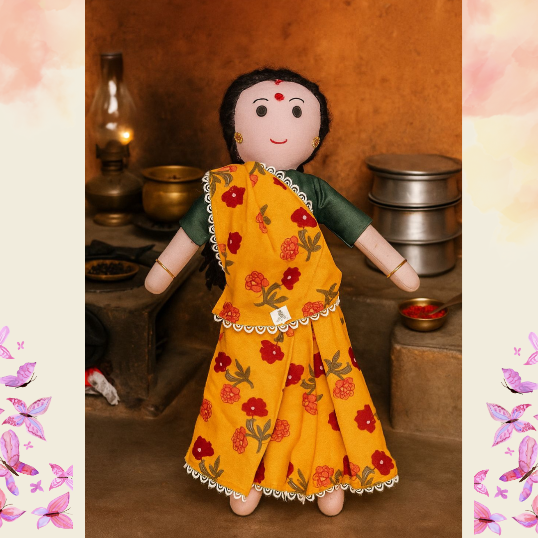 Radhika Behn- Gujarati Mumma Doll  (15 Inch)