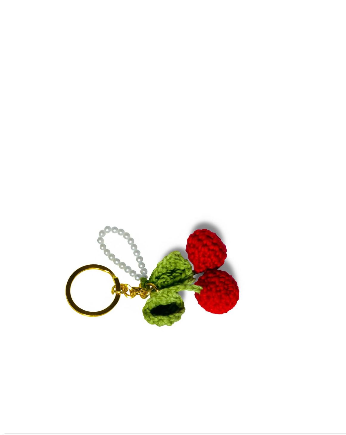 Cherry Crochet Keyrings