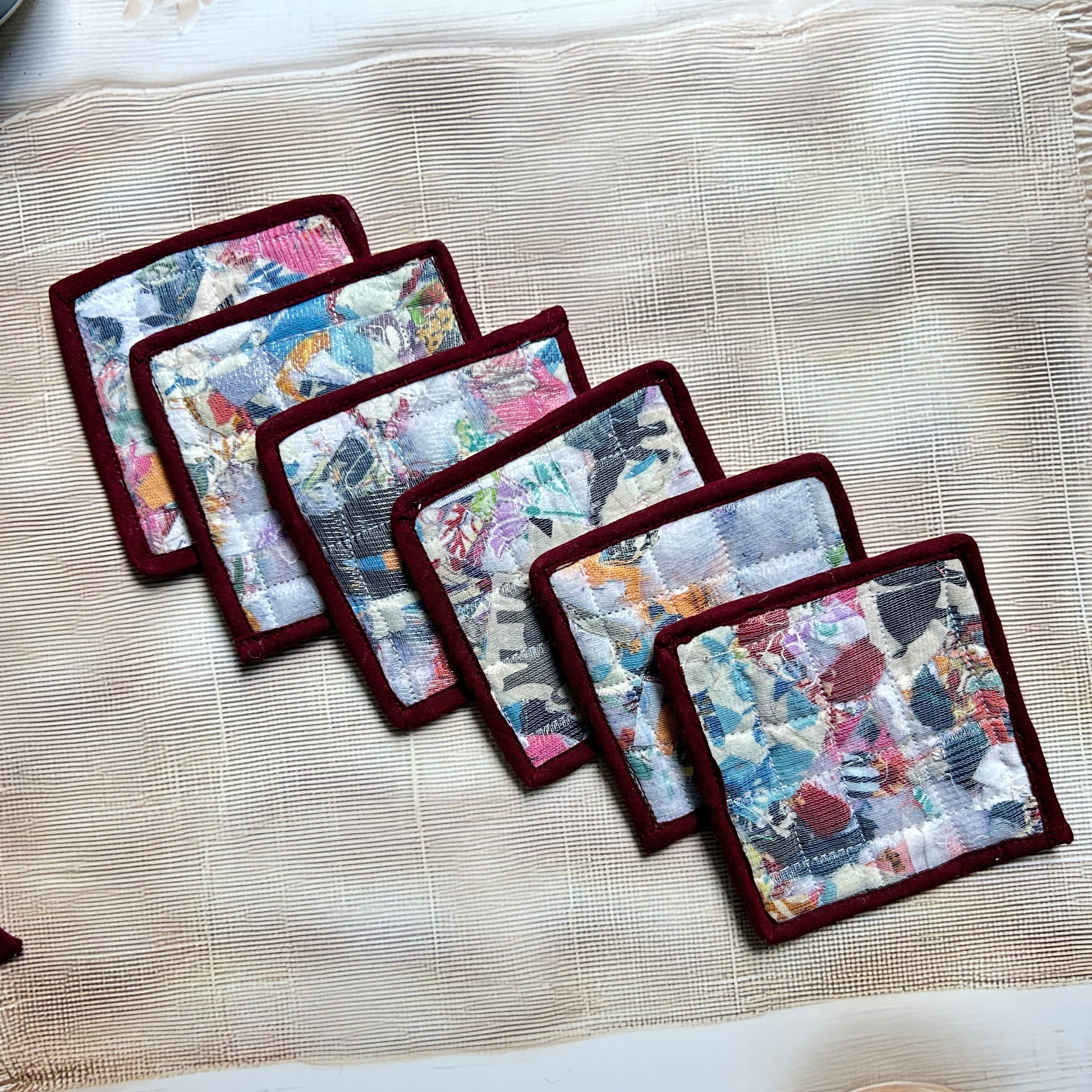 Repurposed Tea Coasters