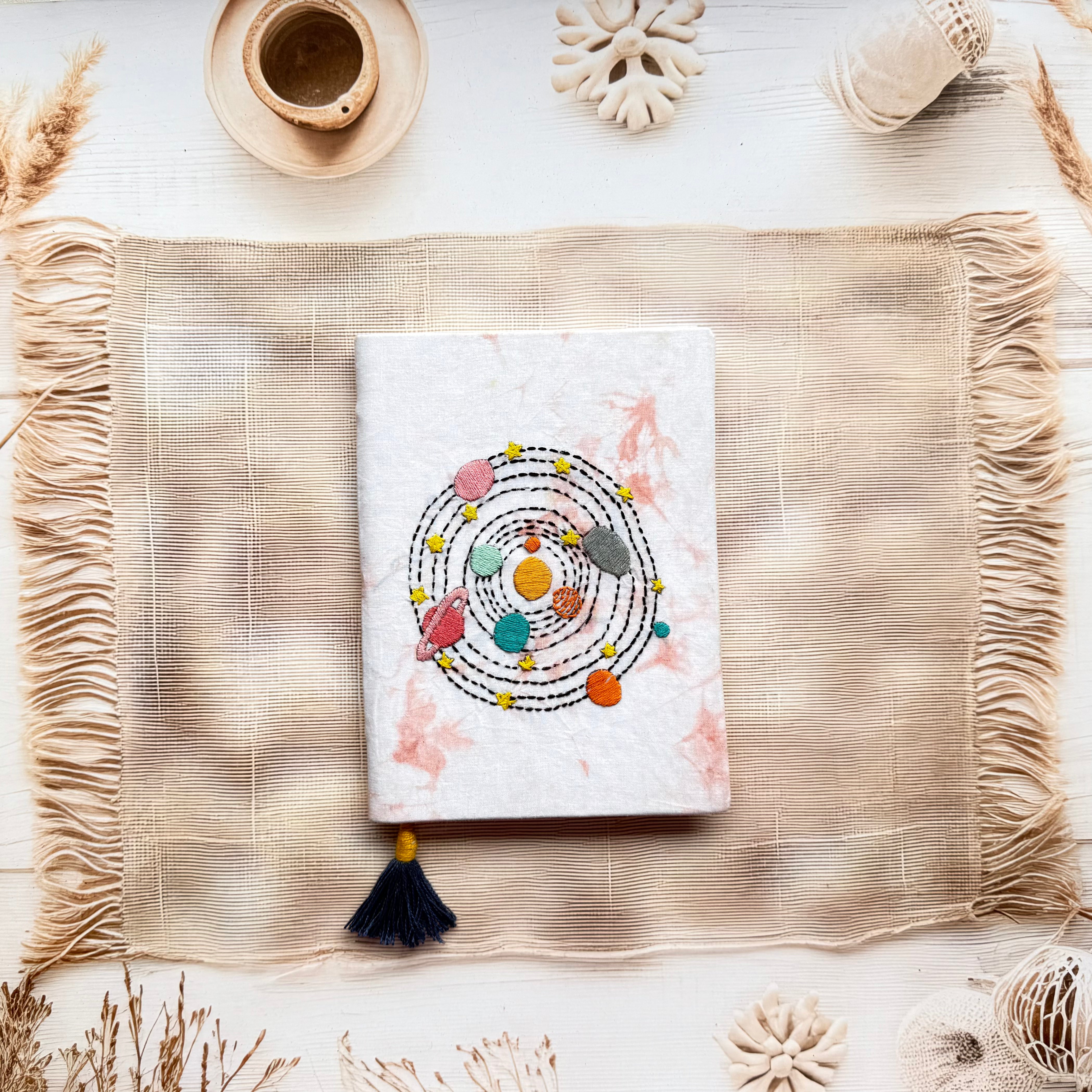 Unruled Embroidery Diary - Large ( 8*6 )