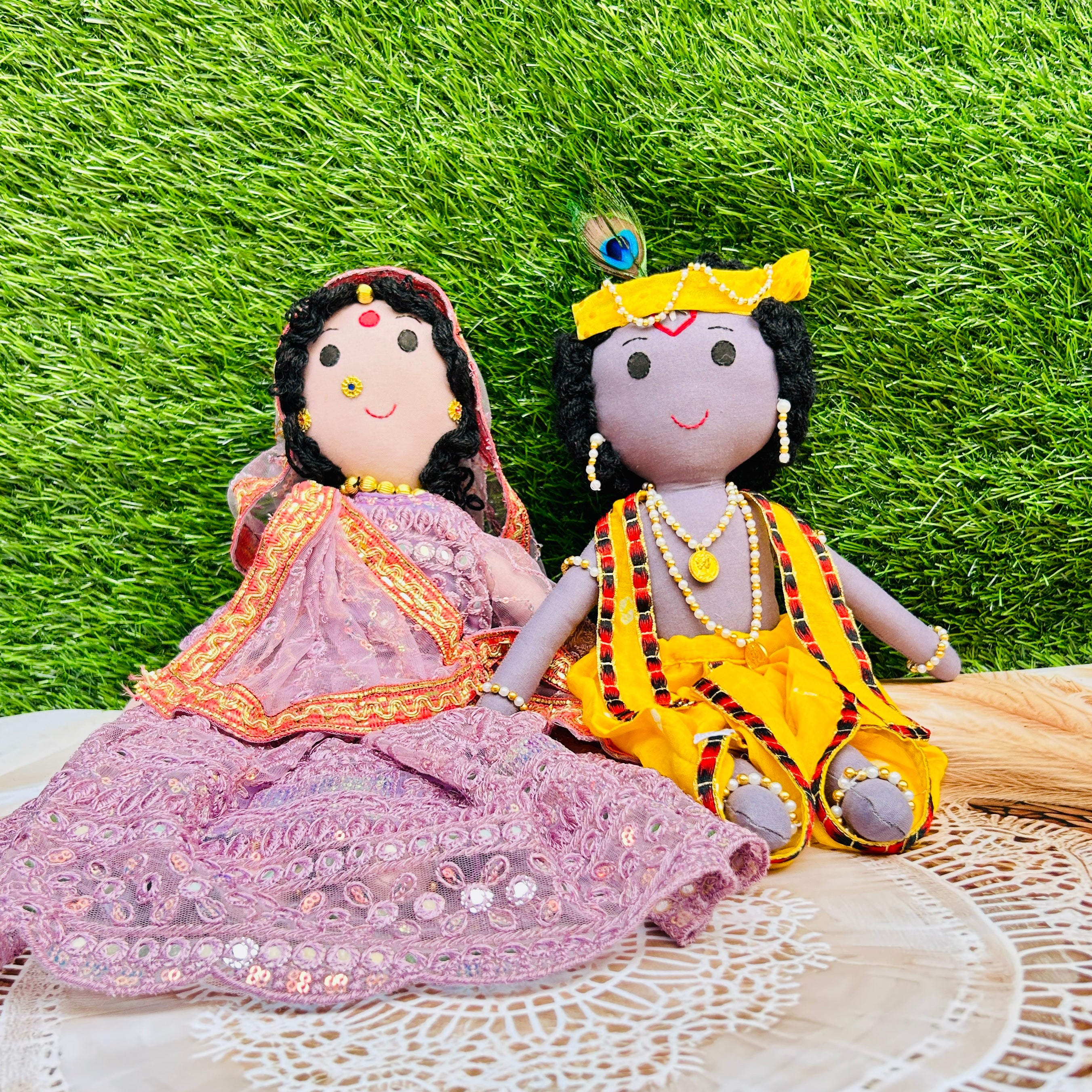 Radha Krishna Dolls (Pair - 15 Inch)