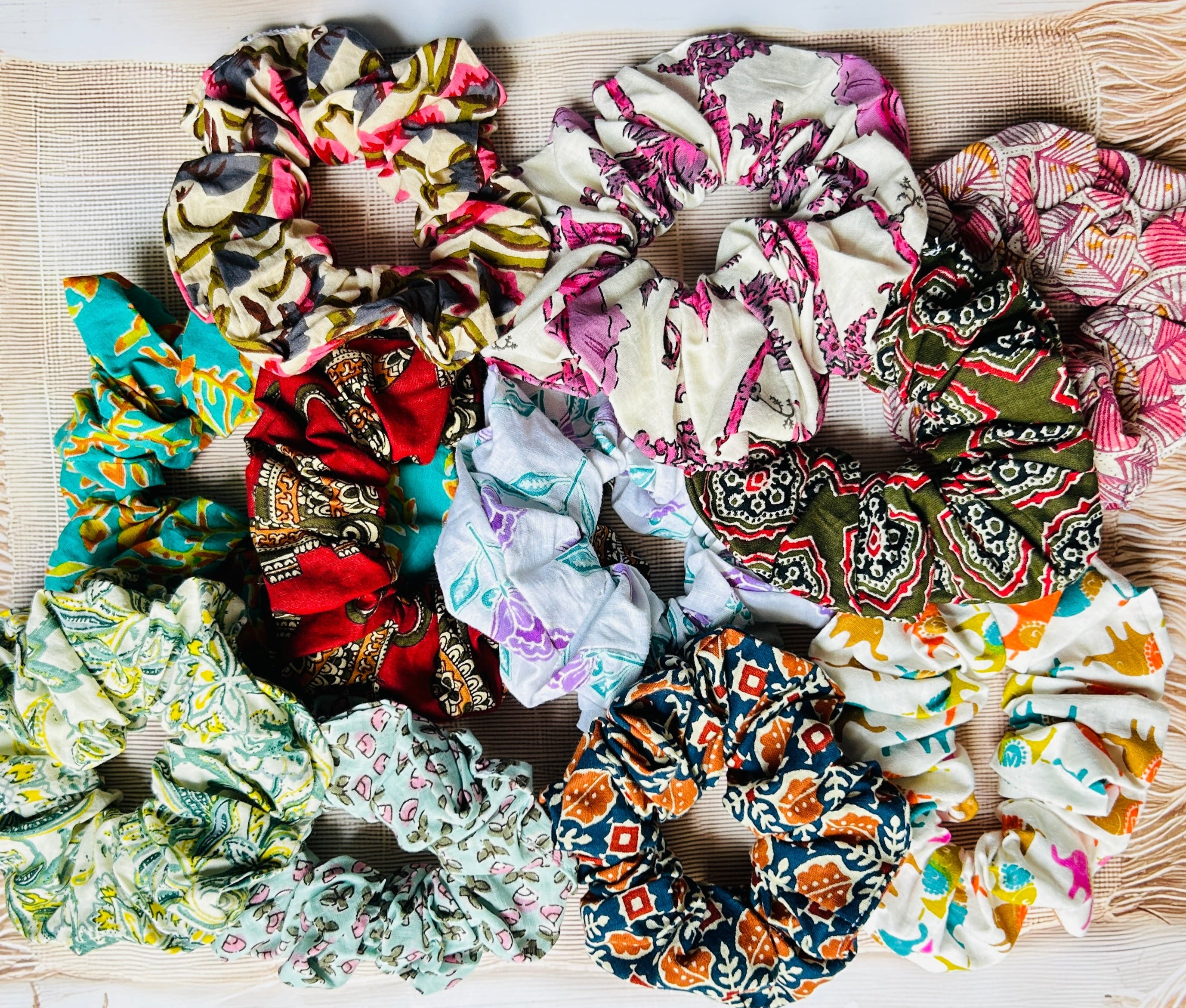 Scrunchies (Assorted Multi Colour 1 Pair)