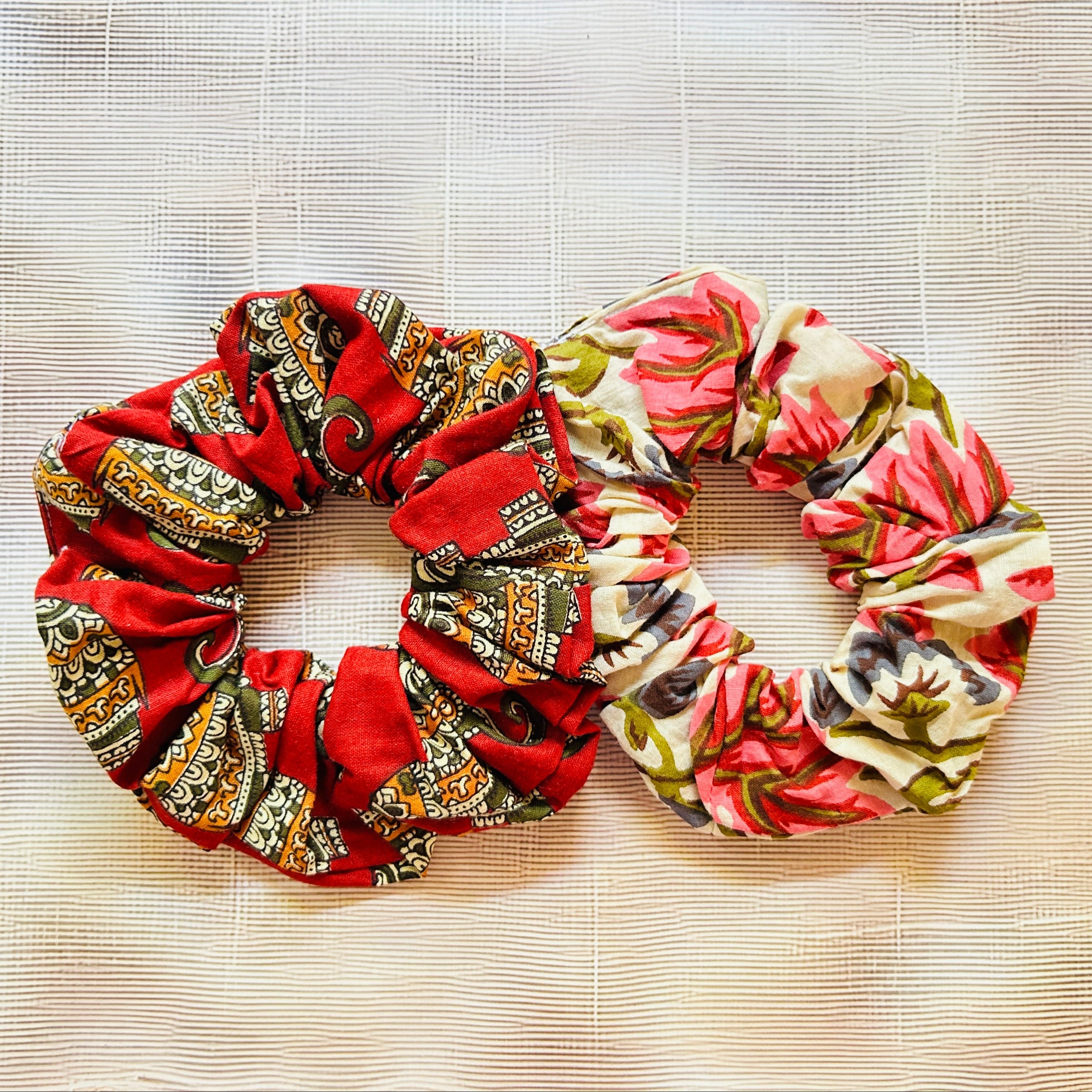 Scrunchies (Assorted Multi Colour 1 Pair)