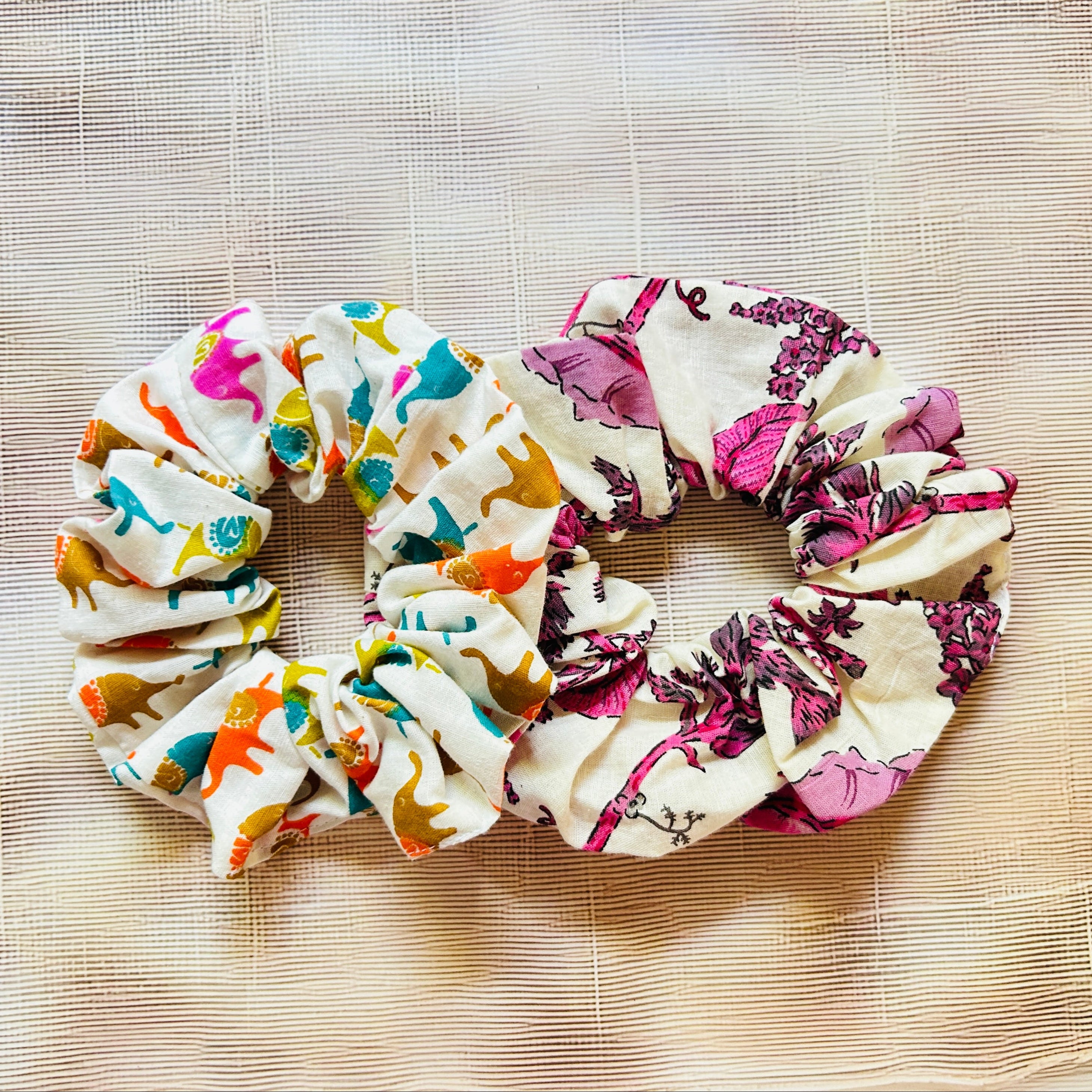Scrunchies (Assorted Multi Colour 1 Pair)
