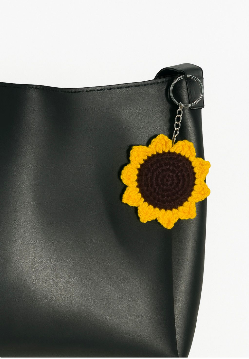 Sunflower Crochet Keyring