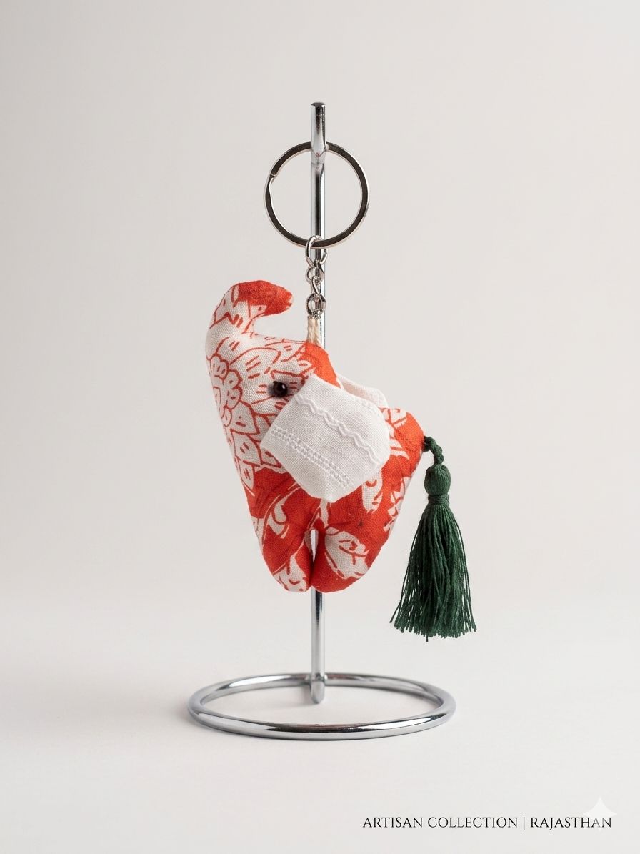 Elephant Fabrics keyrings