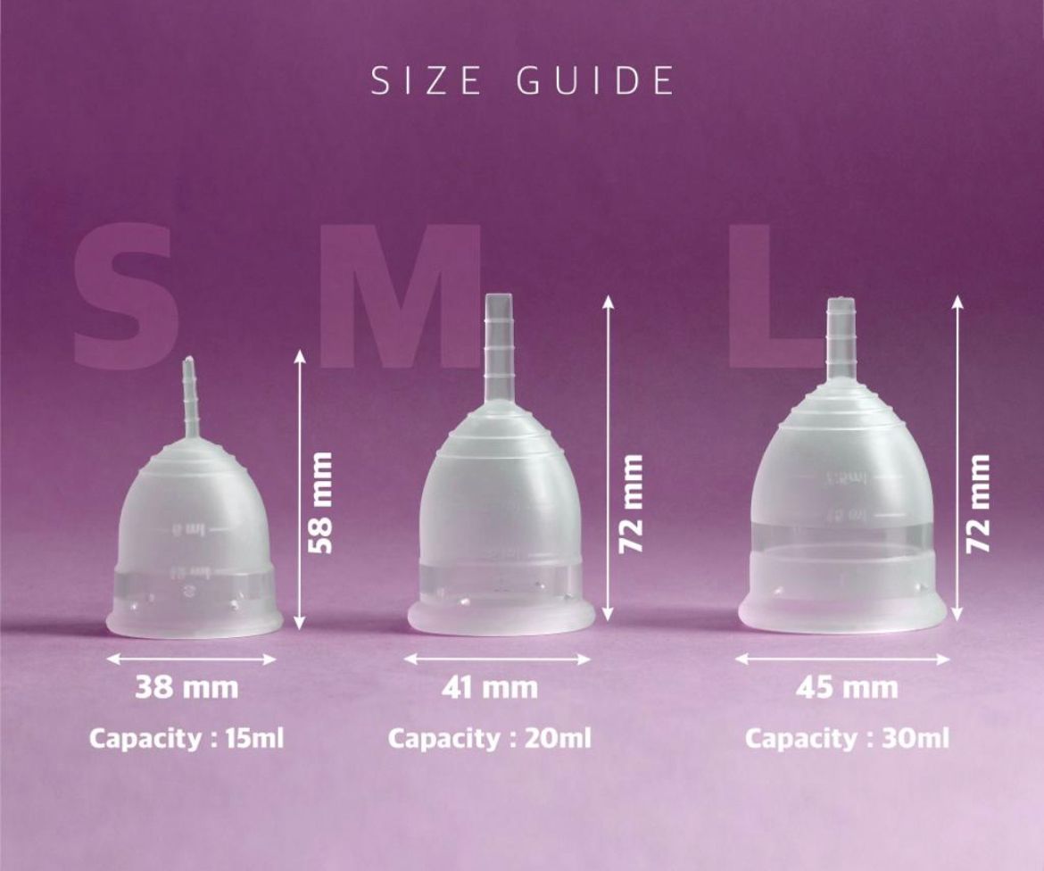 Merapad Menstrual Cups (Size- S/M/L)