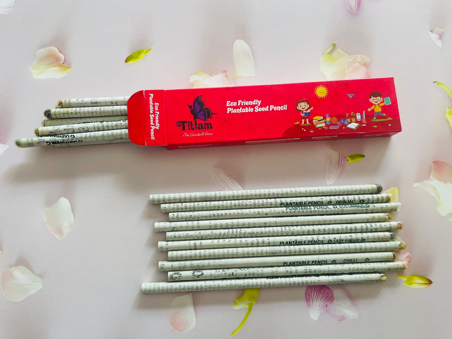 Eco Friendly Newspaper Seed Pencil