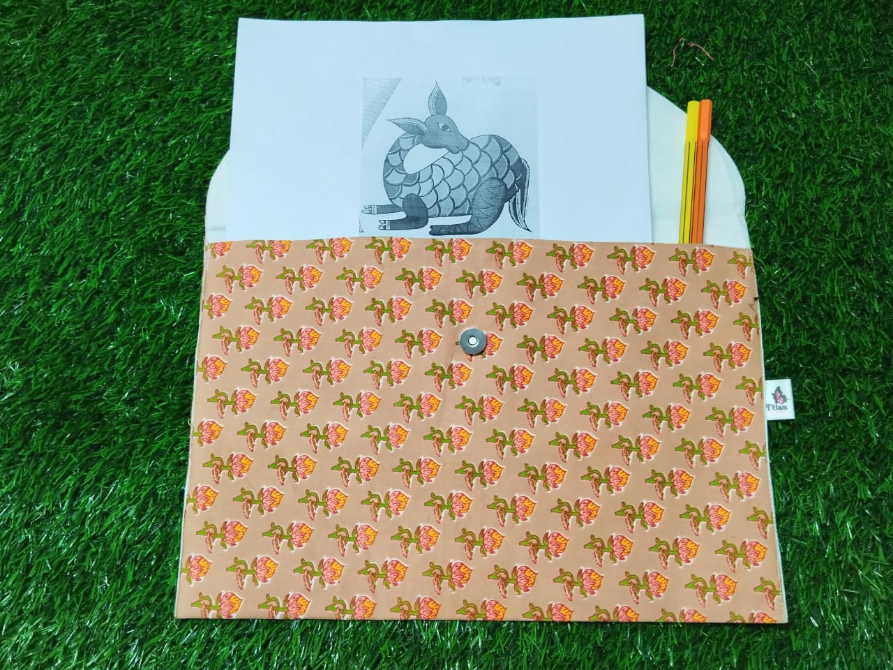 Cotton Fabric File Folders - Portable , Sustainable and Eco Friendly