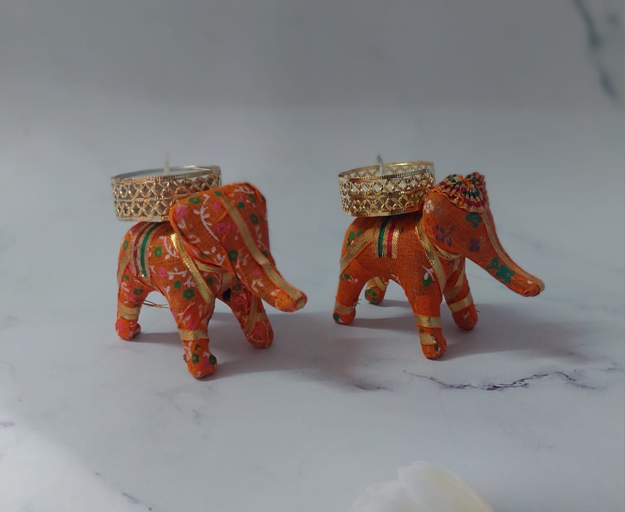 Elephant T Light (Pair)