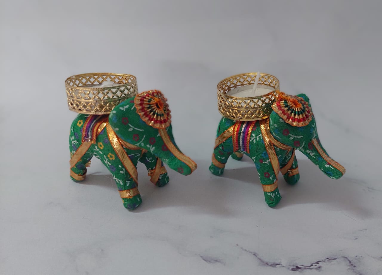 Elephant T Light (Pair)