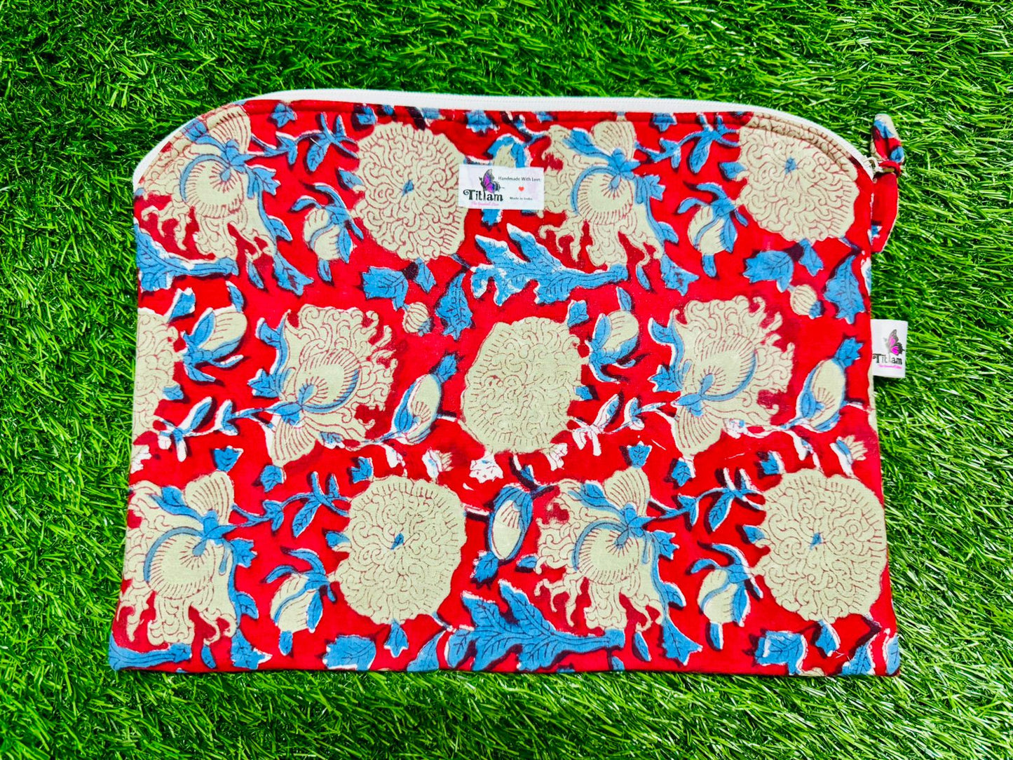 Laptop Sleeves  (Size 13*12) Block Print