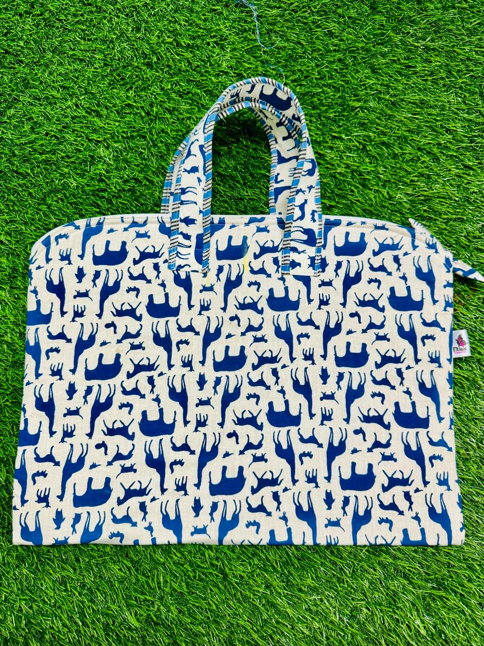 Laptop Bag with Handle (Size 15*12) Block Print