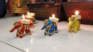 Elephant T Light (Pack of 6)