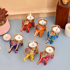 Elephant T Light (Pack of 6)